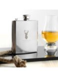 Treat Republic Personalised Stag Hip Flask, 170ml