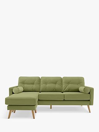 The Sixty Five Range, G Plan Vintage The Sixty Five LHF Large 3 Seater Chaise End Sofa, Marl Green