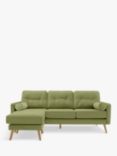 G Plan Vintage The Sixty Five LHF Large 3 Seater Chaise End Sofa, Marl Green