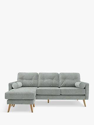 The Sixty Five Range, G Plan Vintage The Sixty Five LHF Large 3 Seater Chaise End Sofa, Etch Ink