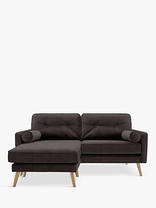The Sixty Five Range, G Plan Vintage The Sixty Five LHF Medium 2 Seater Chaise End Sofa, Tonic Charcoal