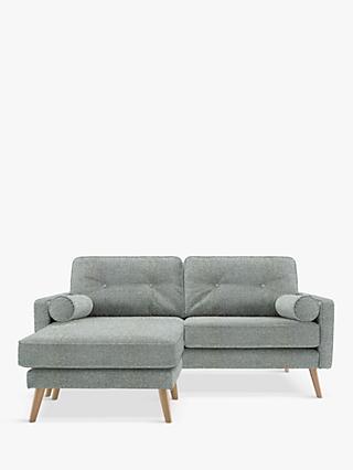 The Sixty Five Range, G Plan Vintage The Sixty Five LHF Medium 2 Seater Chaise End Sofa, Etch Ink