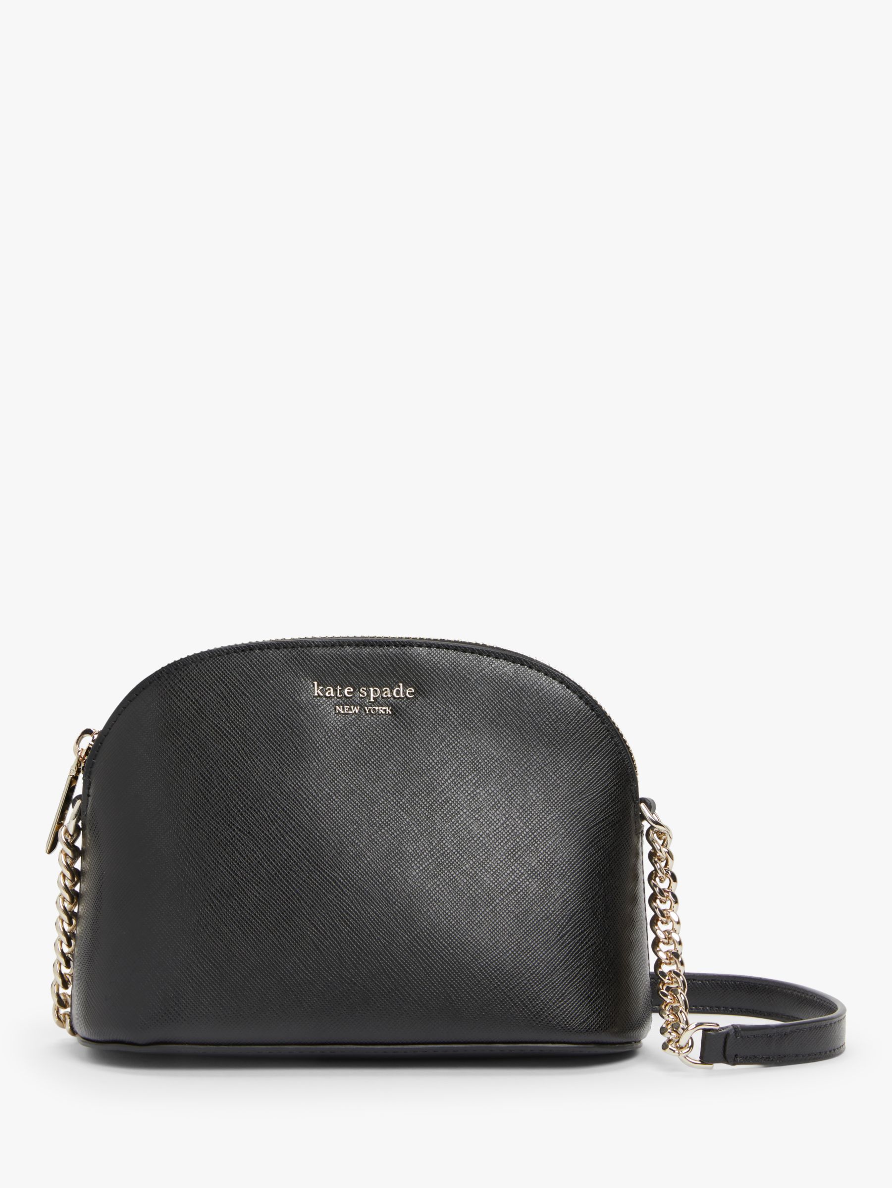 black and beige purse