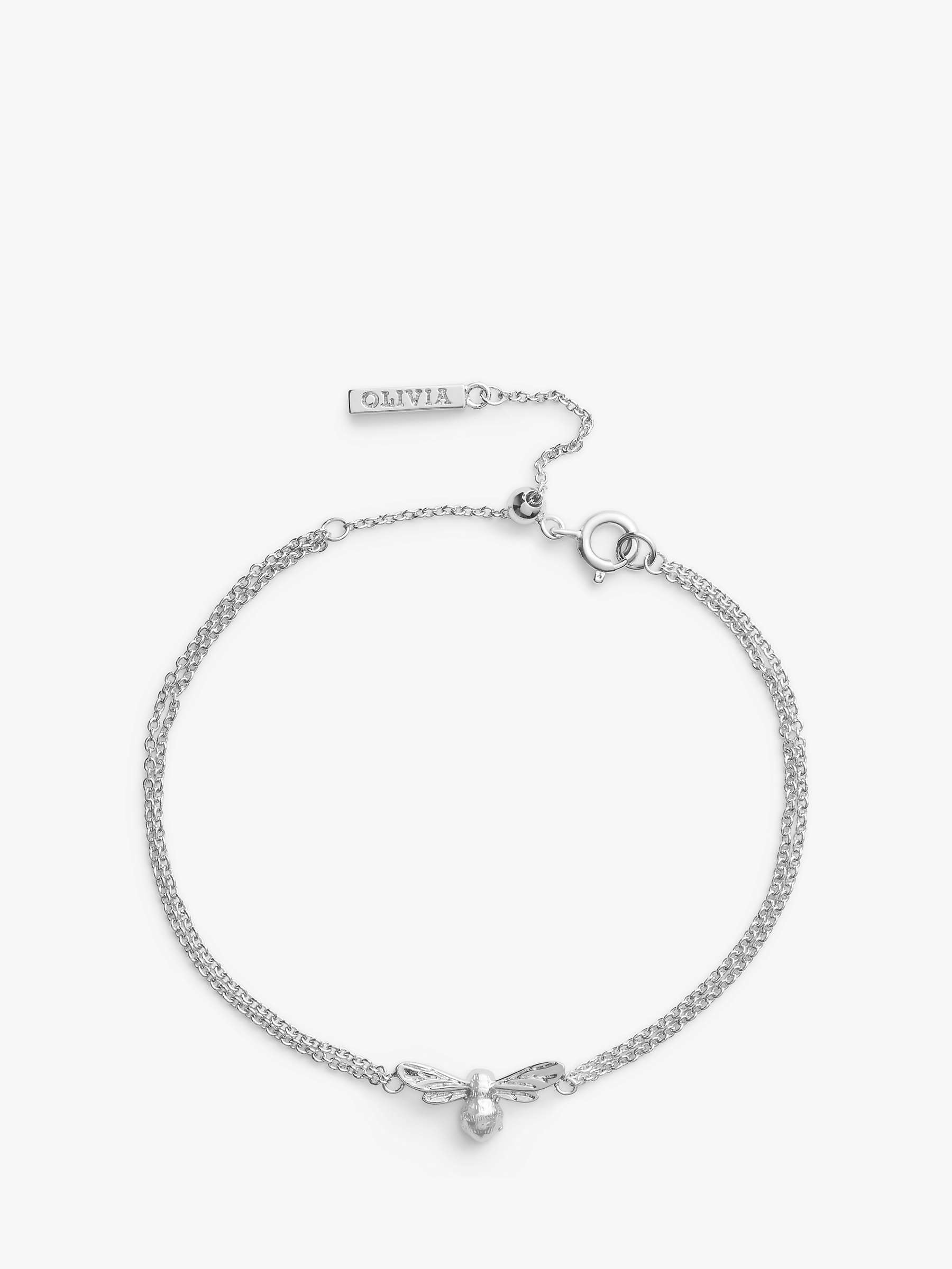 Buy Olivia Burton Bee Charm Double Chain Bracelet Online at johnlewis.com