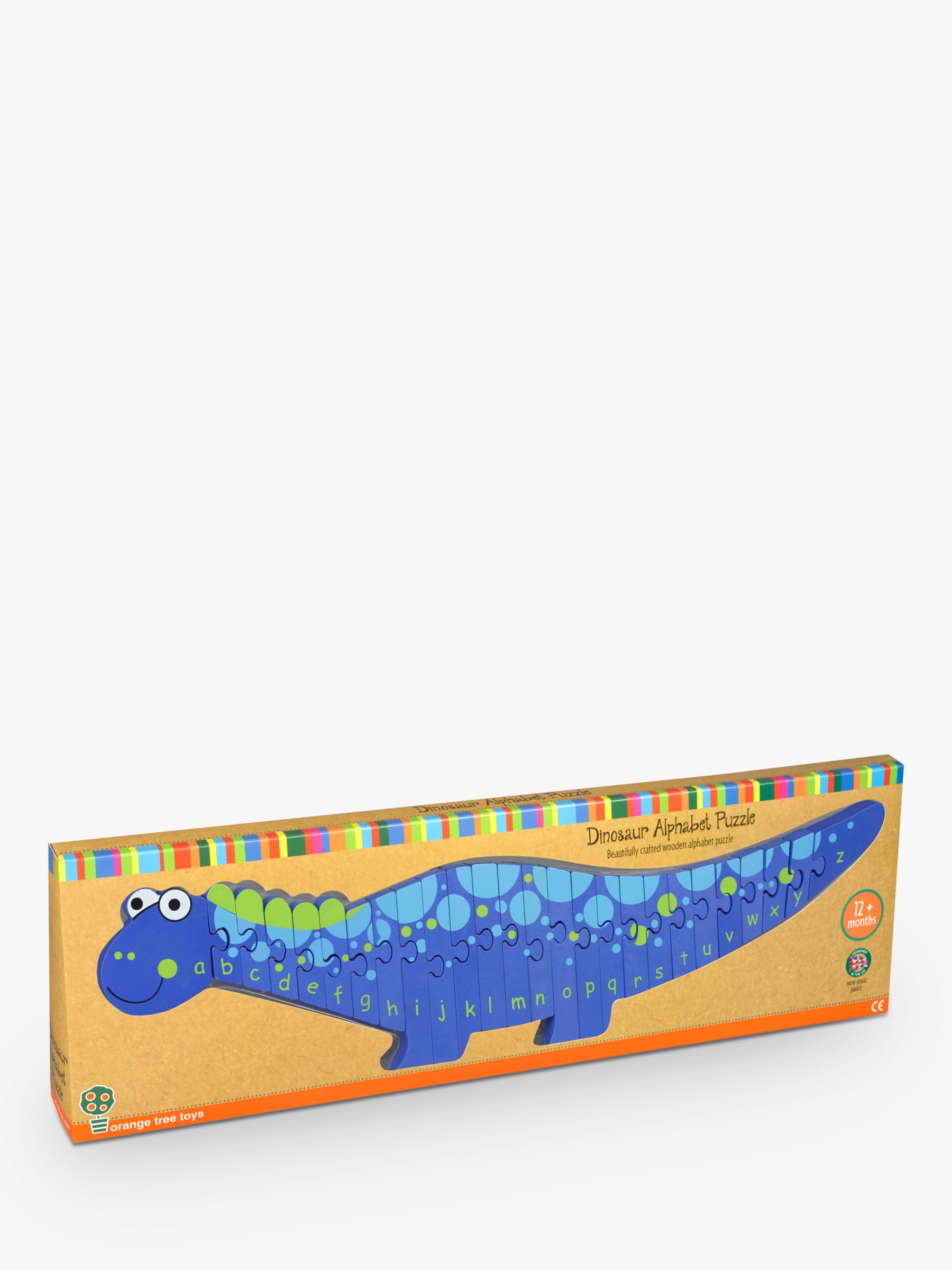 wooden dinosaur alphabet puzzle