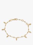 Daisy London Stack Bead Chain Bracelet, Gold