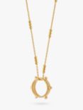 Daisy London Stack Twist Rope Pendant Necklace, Gold