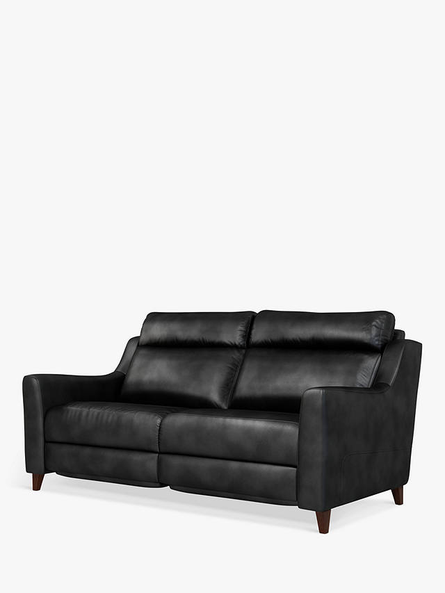 2 Seater Leather Sofa Dark Leg, Ikea Black Leather Sofa Set
