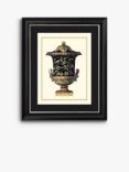 Antonio Clementino Urn II Framed Print & Mount, 60 x 50cm, Black