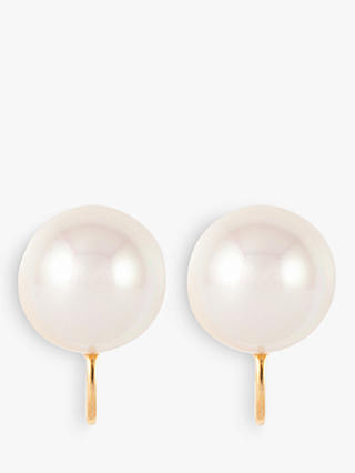 Susan Caplan Vintage D'Orlan 22ct Gold Plated Faux Pearl Clip-On Earrings, Gold/White