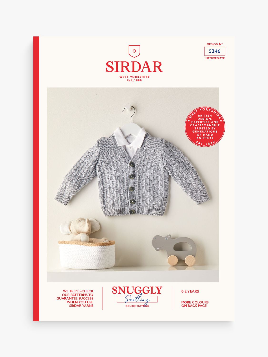 Sirdar Snuggly Soothing Baby Cardigan Knitting Pattern review