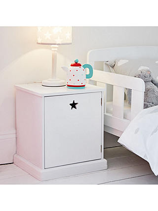 Great Little Trading Co Star Bright Bedside Table, White