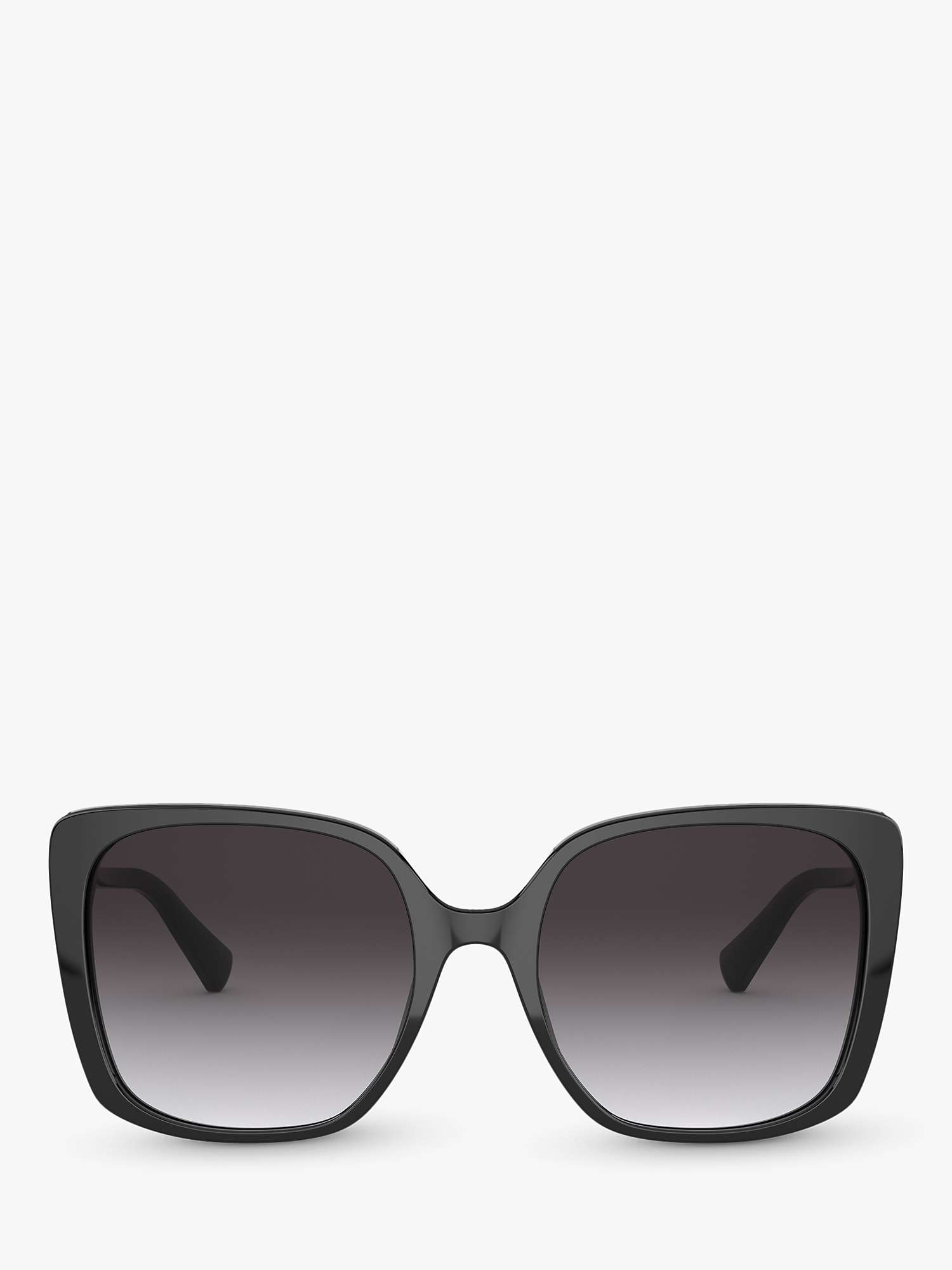 Buy BVLGARI BV8225B Women's Square Sunglasses, Black Online at johnlewis.com