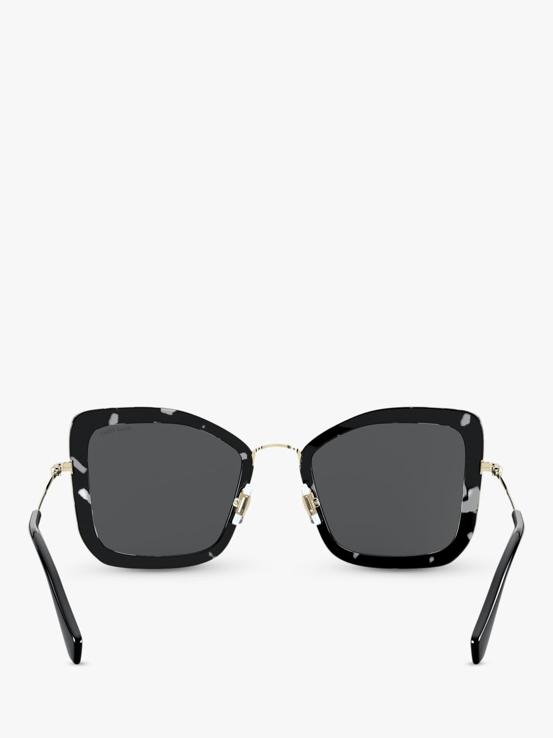 Buy Miu Miu MU 55VS Women's Irregular Sunglasses, Black/Grey Online at johnlewis.com