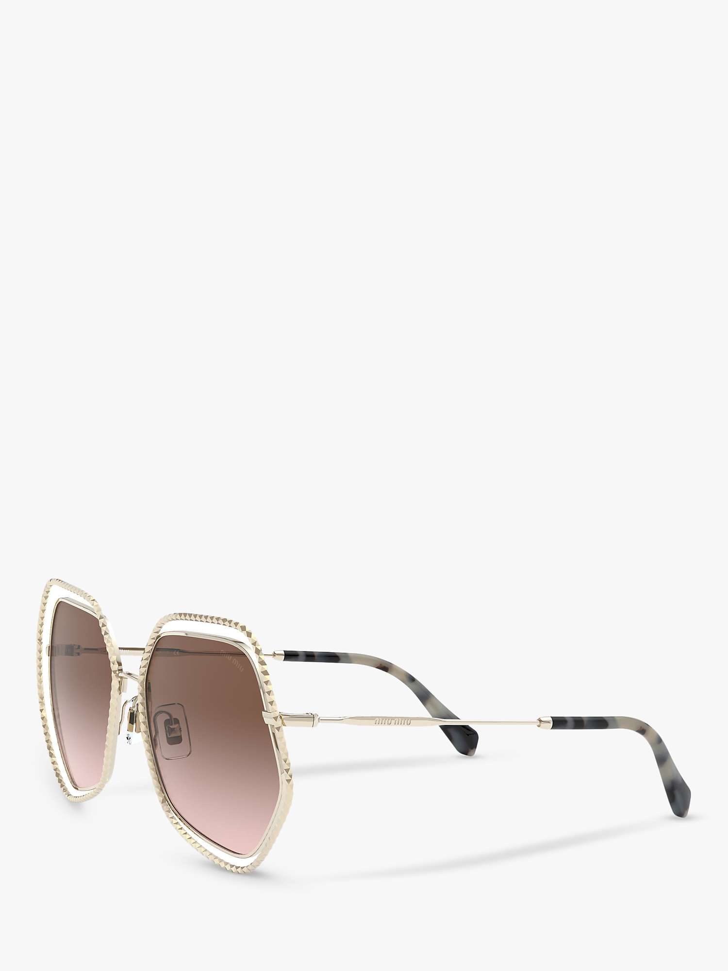 Buy Miu Miu MU 58VS Women's Irregular Sunglasses Online at johnlewis.com