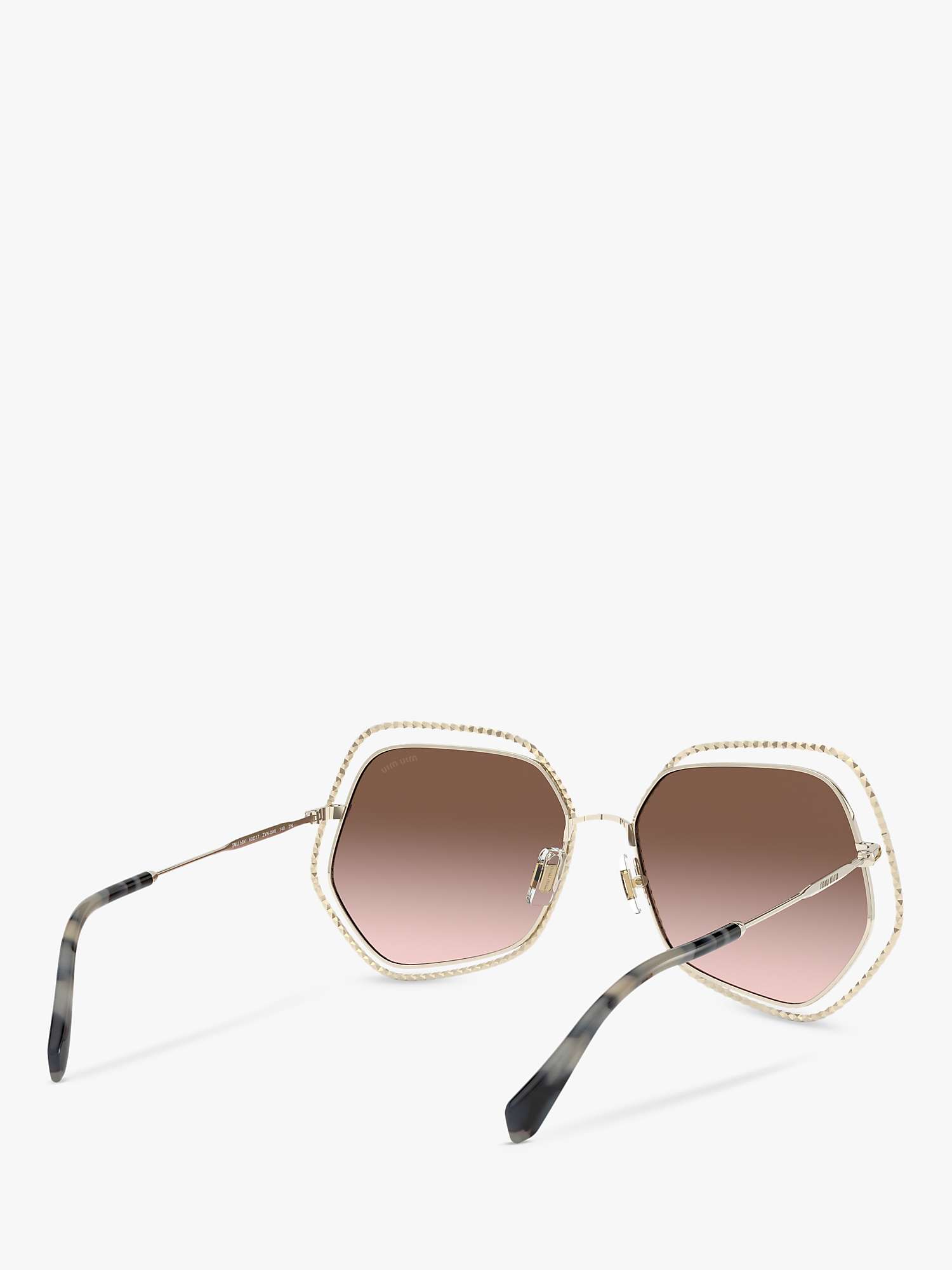 Buy Miu Miu MU 58VS Women's Irregular Sunglasses Online at johnlewis.com