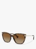 Ralph Lauren RA5267 Women's Butterfly Sunglasses, Havana/Brown Gradient