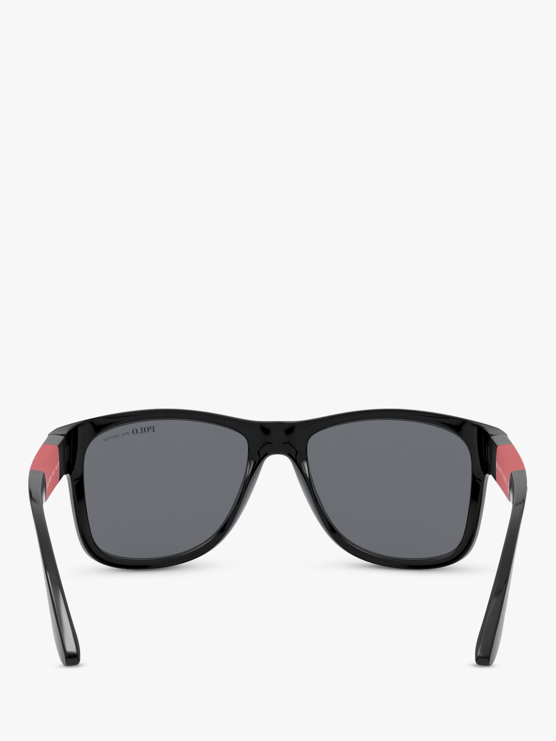 Ralph Lauren PH4162 Men's Square Sunglasses, Matte Black/Grey