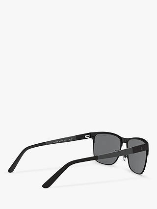 Ralph Lauren PH3128 Men's Square Sunglasses, Black/Grey