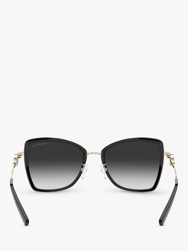 Michael Kors MK1067B Women's Corsica Cat's Eye Sunglasses, Gold Black/Black Gradient