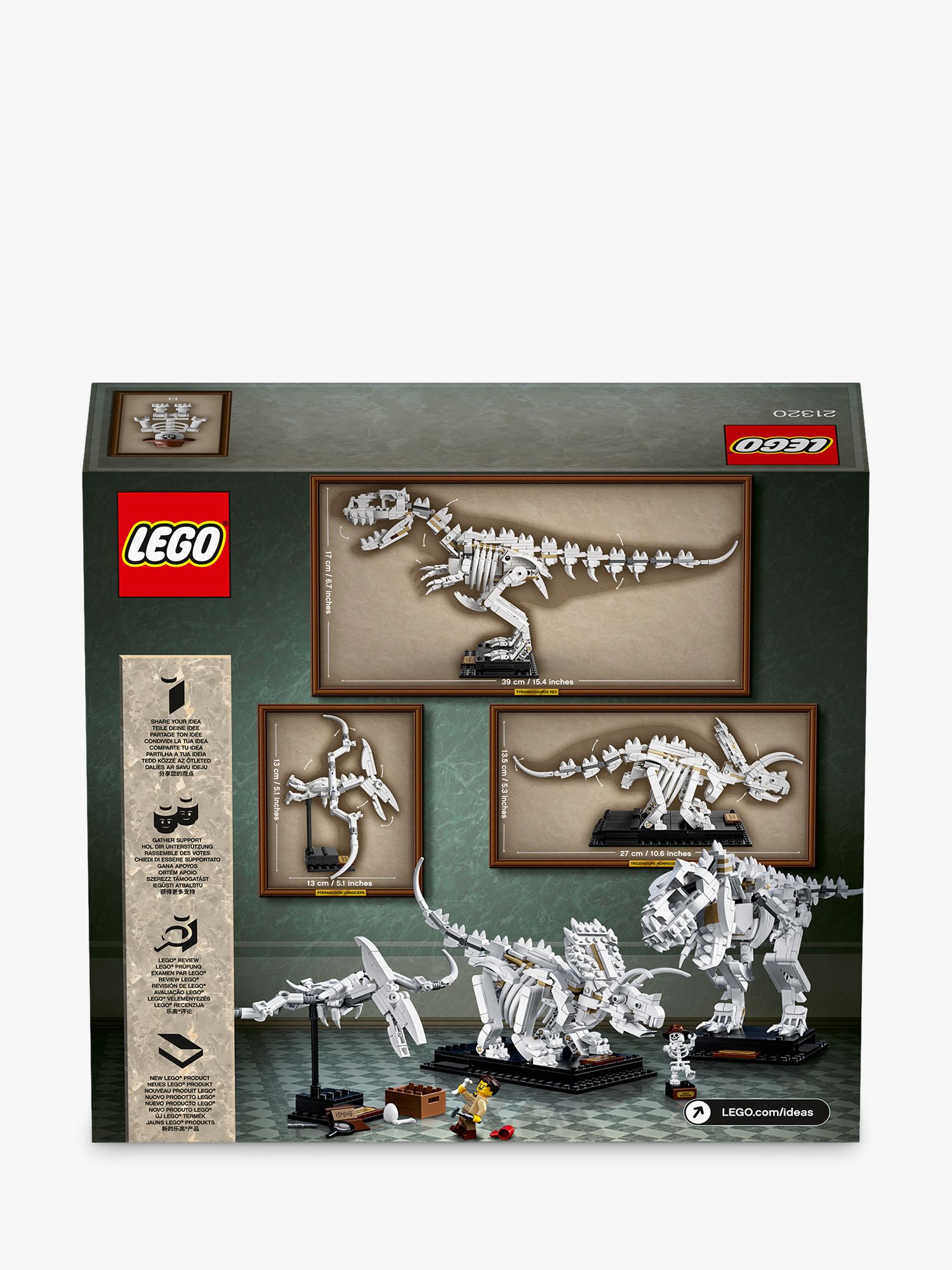 LEGO Ideas 21320 Dinosaur Fossils at John Lewis & Partners