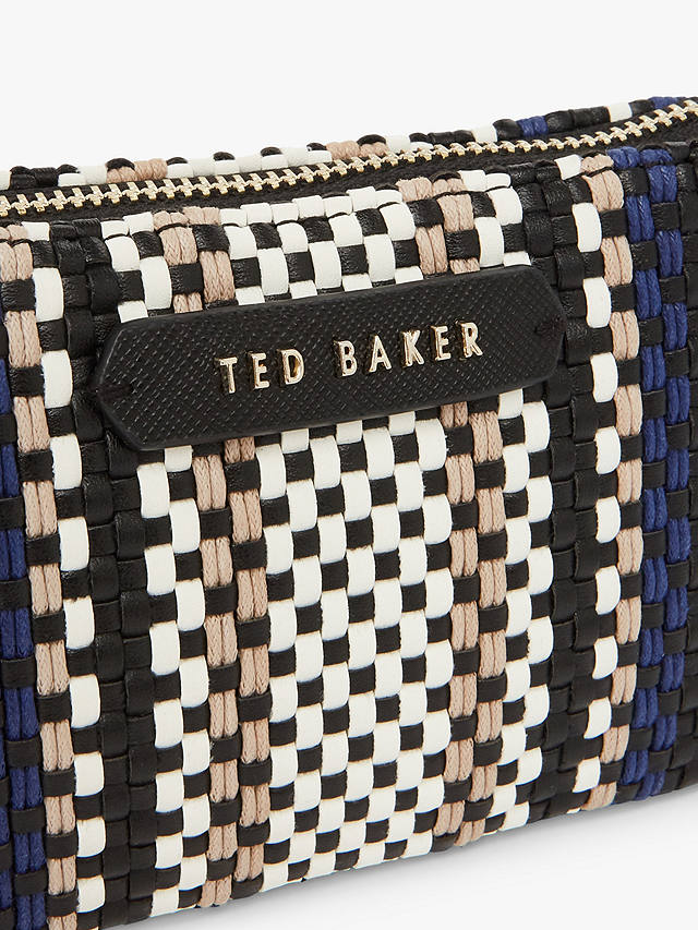 Ted Baker Giggi Straw Effect Makeup Bag, Blue 4