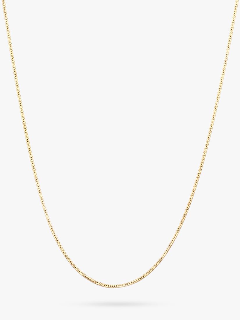 Leah Alexandra Herringbone Chain Necklace, Gold