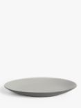 John Lewis Puritan Stoneware Dinner Plates, Set of 4, 27.8cm, Dark Grey
