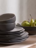 John Lewis & Partners Puritan Tableware, Dark Grey