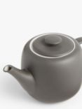 John Lewis Puritan Stoneware 4 Cup Teapot, 1.1L, Dark Grey