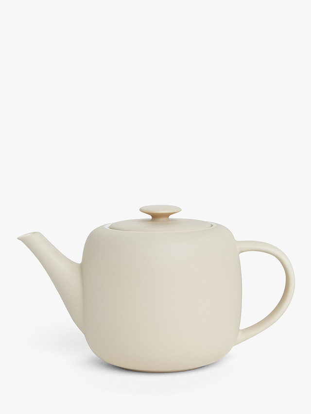 John Lewis Puritan Stoneware 4 Cup Teapot, 1.1L, Putty