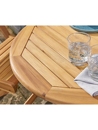 KETTLER RHS Chelsea Garden Bistro Table & Chairs Set, FSC-Certified (Eucalyptus Wood), Natural