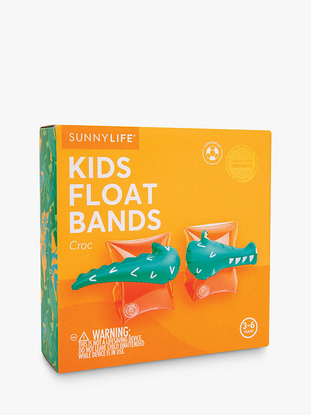 Sunnykids Children's Crocodile Float Bands, Green/Orange
