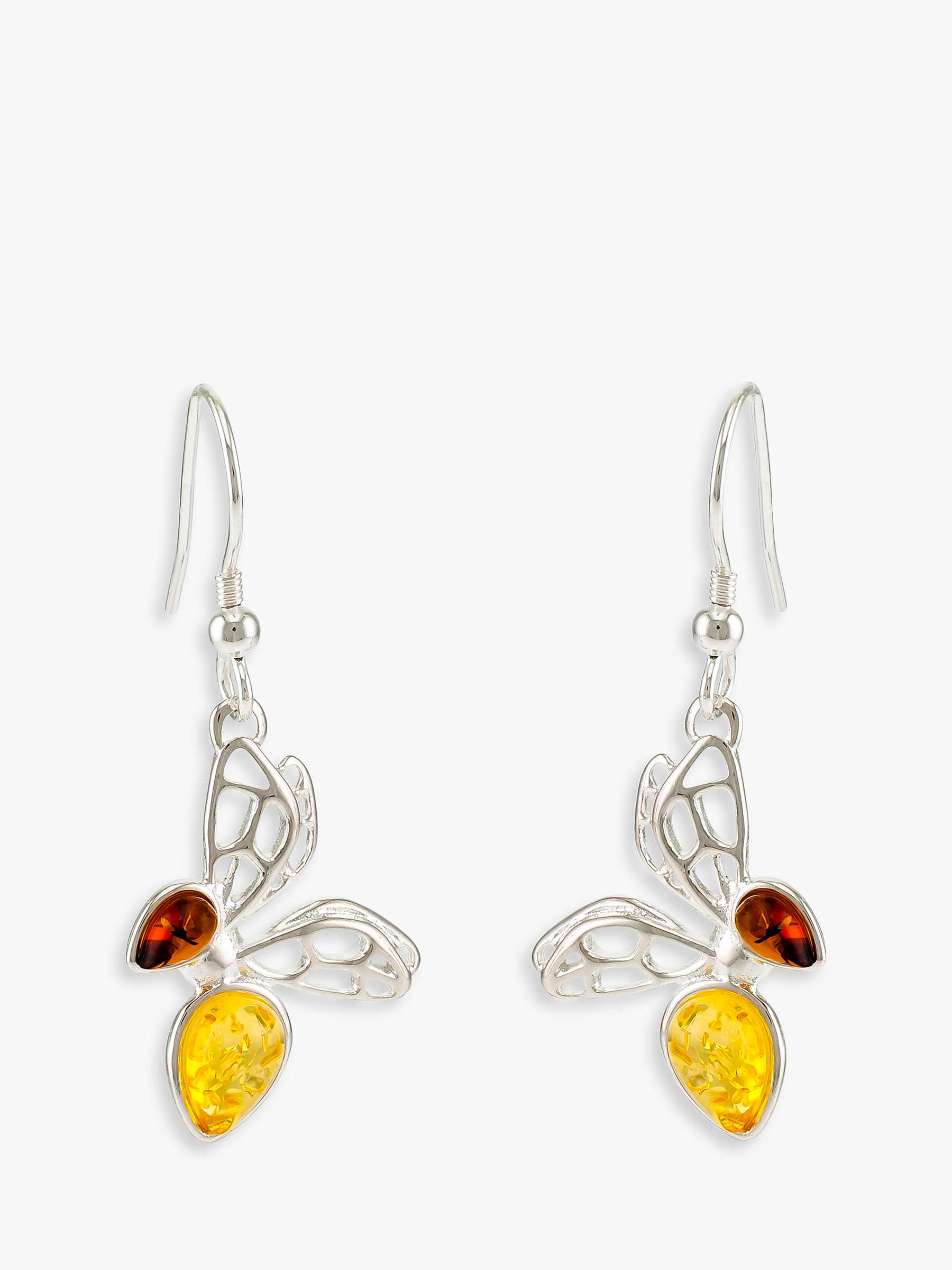 Buy Be-Jewelled Amber Bee Drop Earrings, Silver/Multi Online at johnlewis.com