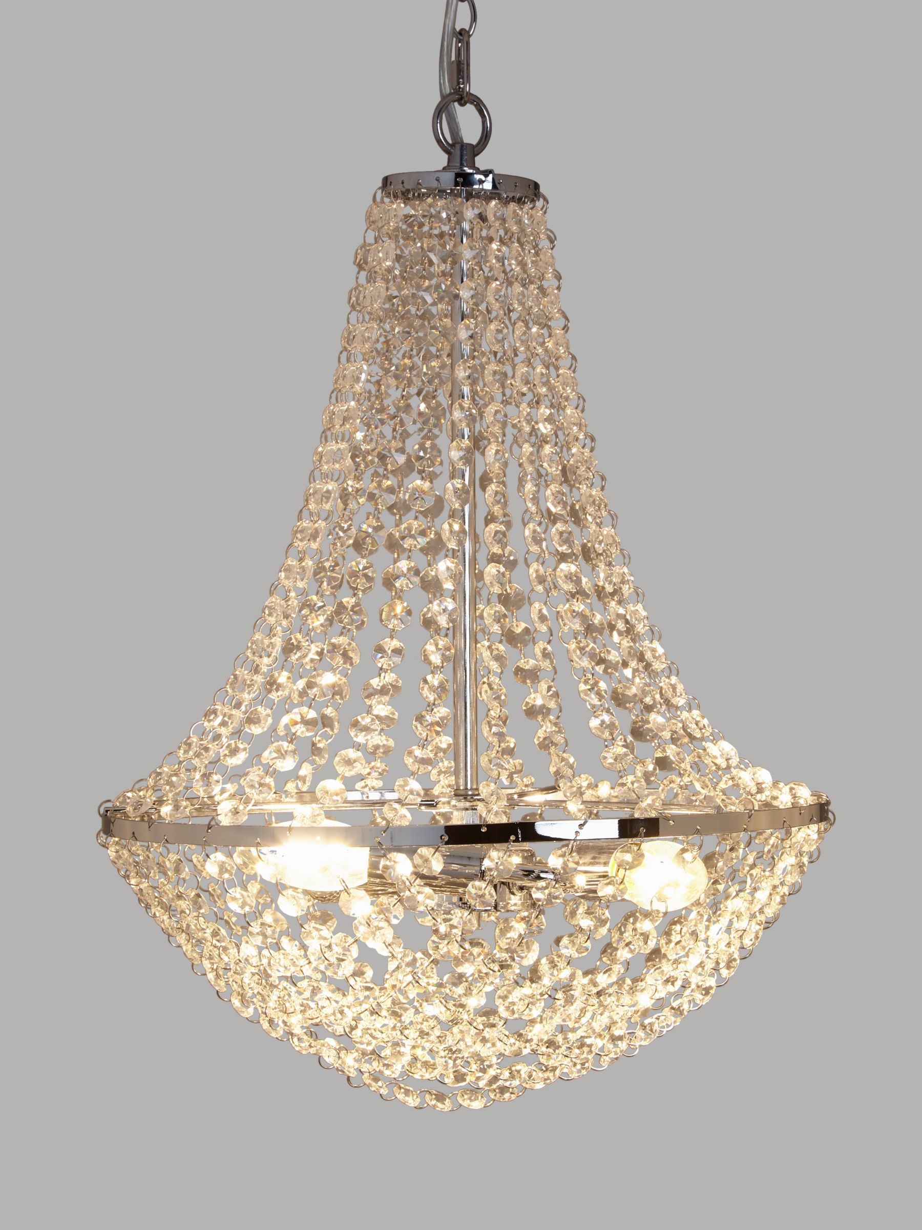 Photo of John lewis empire crystal chandelier ceiling light clear
