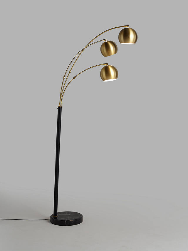 John Lewis Partners Hector 3 Arm, Gold Arc Floor Lamp Uk