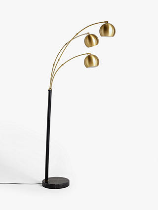 Partners Hector 3 Arm Arched Floor Lamp, 3 Head Arc Floor Lamp