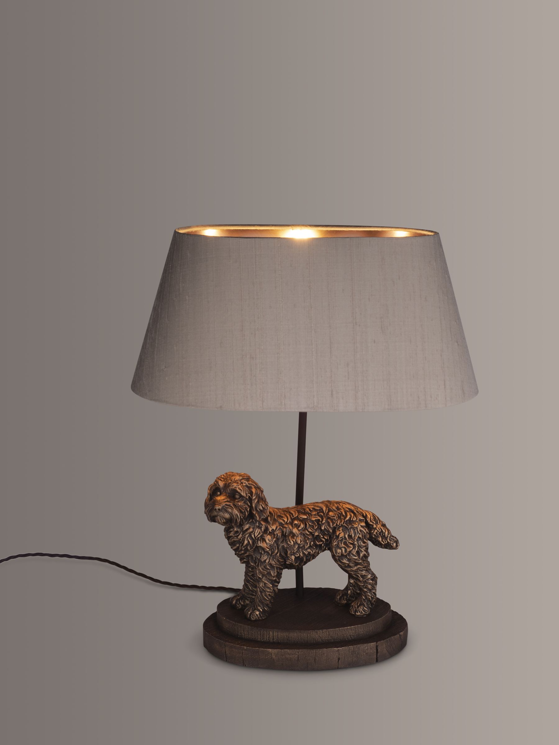 David Hunt Apoo Table Lamp, Animal Table Lamps Bronze