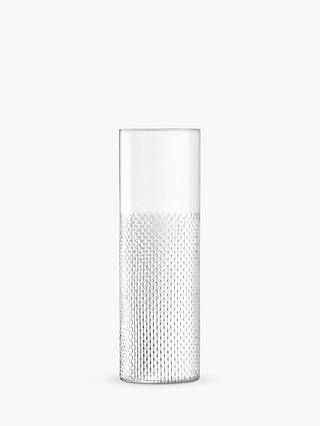 LSA International Wicker Vase, H40cm, Clear