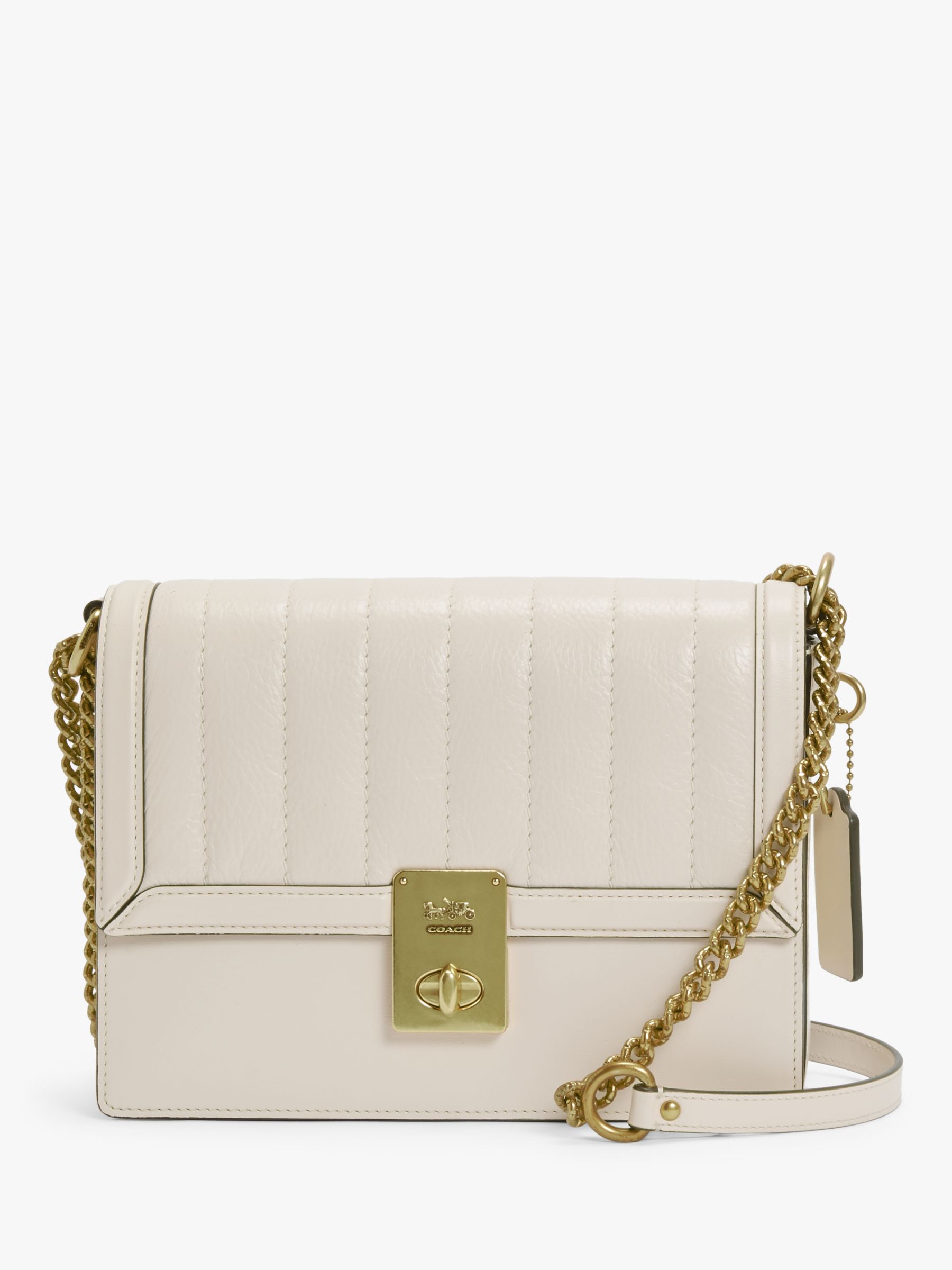 Coach Hutton Quilted Leather Shoulder Bag at John Lewis & Partners