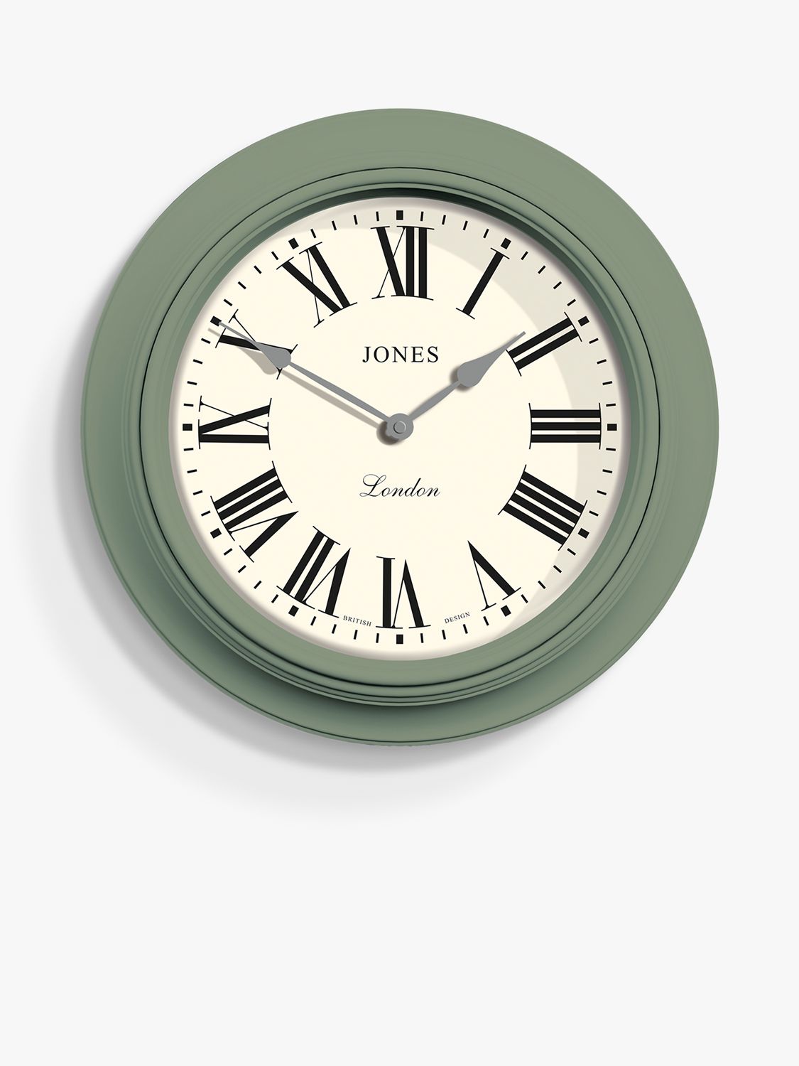 Jones Clocks Supper Club Roman Numerals Analogue Wall Clock, 40.5cm