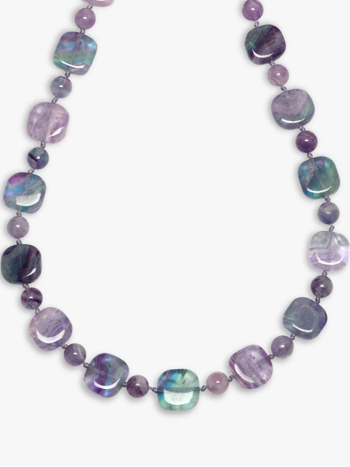 Lola Rose Beaded Necklace, Rainbow Fluorite at John Lewis & Partners