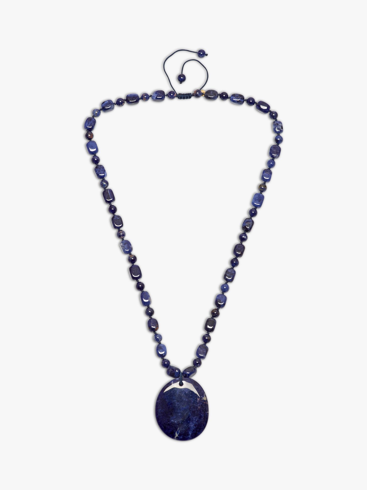 Lola Rose Mura Beaded Pendant Necklace, Blue Sodalite at John Lewis 