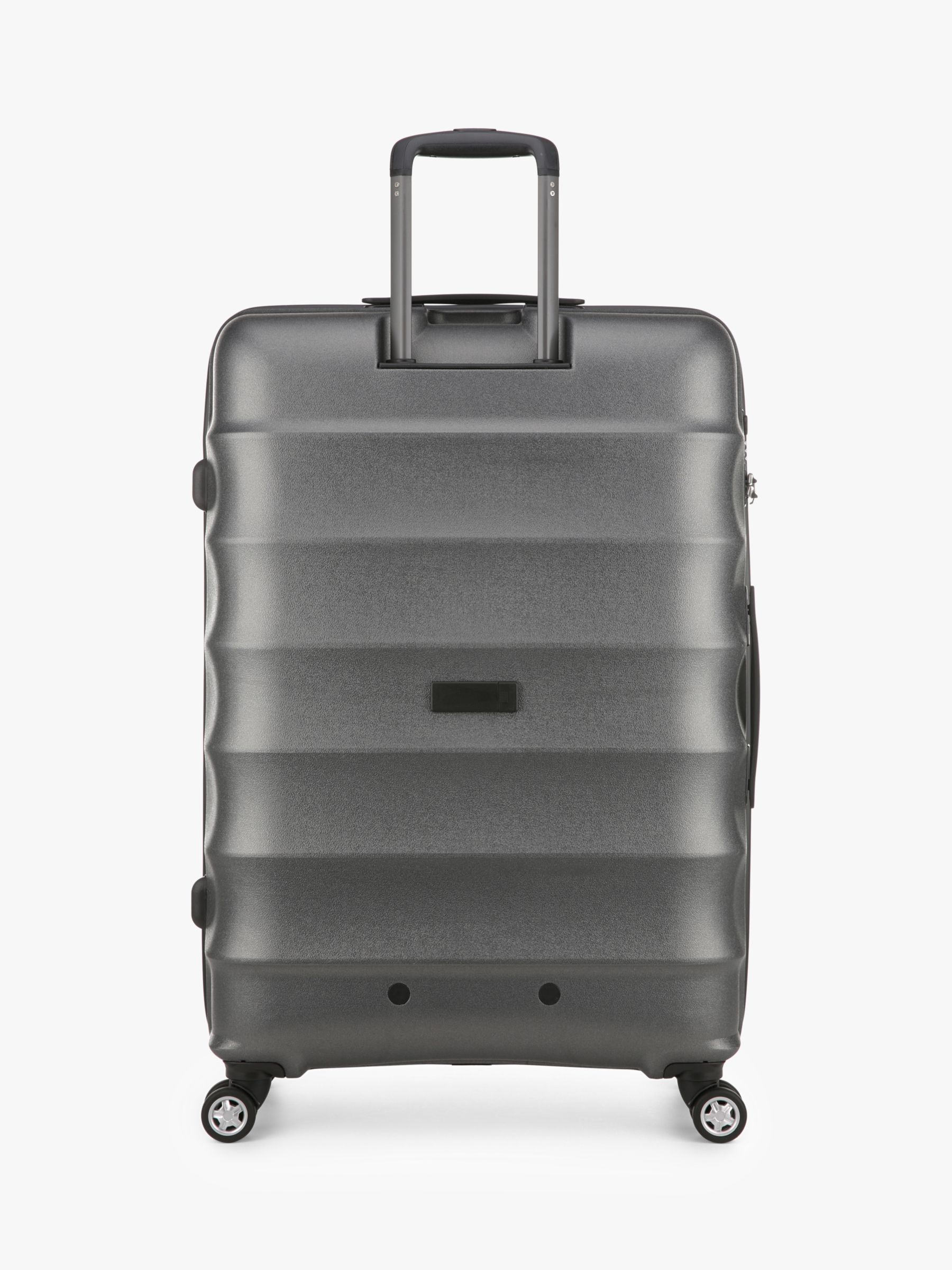Antler Juno Metallic DLX 4-Wheel 79cm Expandable Large Suitcase at John Lewis & Partners