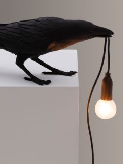 Seletti Playing Bird Table Lamp, Black