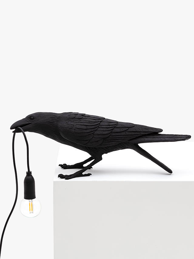 Seletti Playing Bird Table Lamp, Black