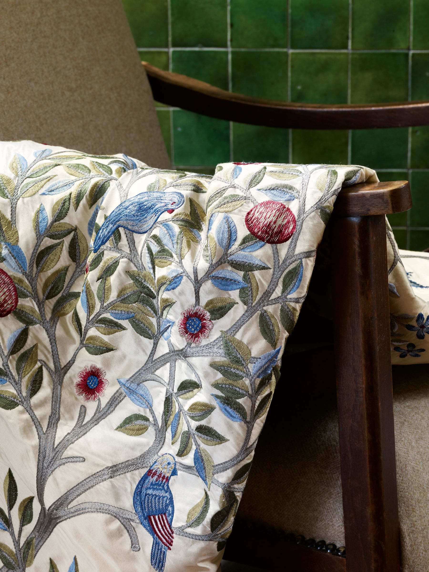Morris & Co. Kelmscott Tree Furnishing Fabric, Russett/Forest