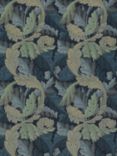 Morris & Co. Acanthus Embroidery Furnishing Fabric, Indigo/Mineral