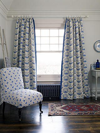 Morris & Co. Swans Furnishing Fabric, Delft Blue