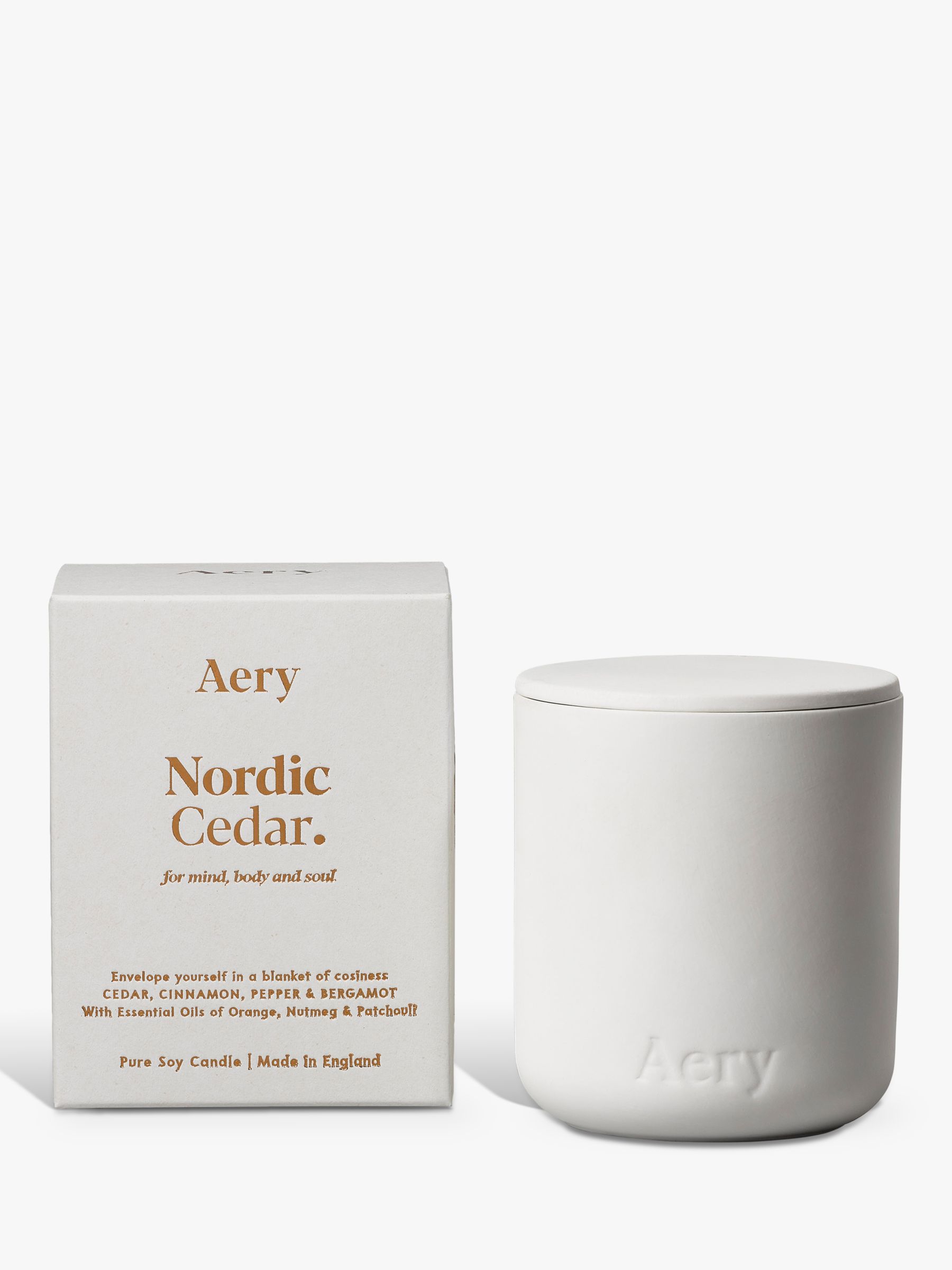 Aery Nordic Cedar Scented Candle, 280g